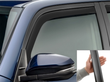 Picture of WeatherTech WT Deflector-Front-Matte Black Wind Deflectors - 80531IMB