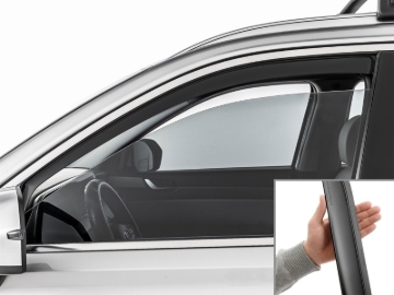 Picture of WeatherTech WT Deflector-Front-Matte Black Wind Deflectors - 80972IMB