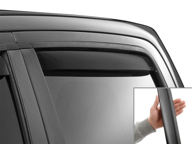 Picture of WeatherTech WT Deflector-Rear-Matte Black Wind Deflectors - 81935IMB