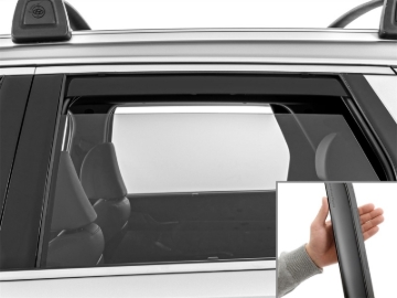Picture of WeatherTech WT Deflector-Rear-Matte Black Wind Deflectors - 81972IMB