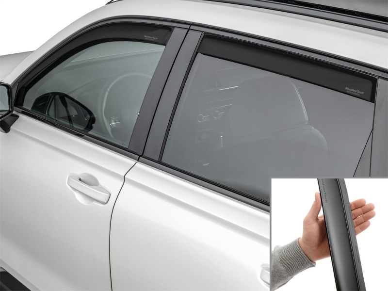 Picture of WeatherTech WT Deflector-Combo-Matte Black Wind Deflectors - 821071IMB