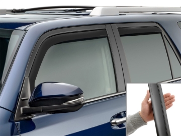 Picture of WeatherTech WT Deflector-Combo-Matte Black Wind Deflectors - 82531IMB