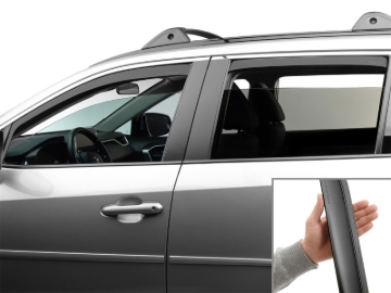 Picture of WeatherTech WT Deflector-Combo-Matte Black Wind Deflectors - 82924IMB