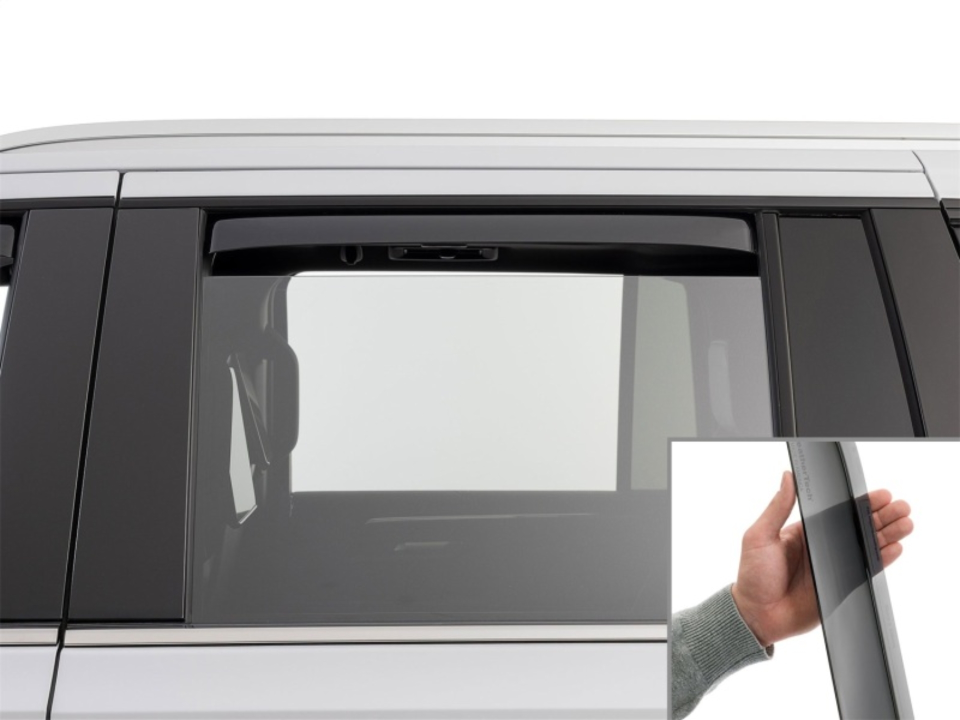 Picture of WeatherTech WT Deflector-Rear-Drk Smk Wind Deflectors - 831010IM