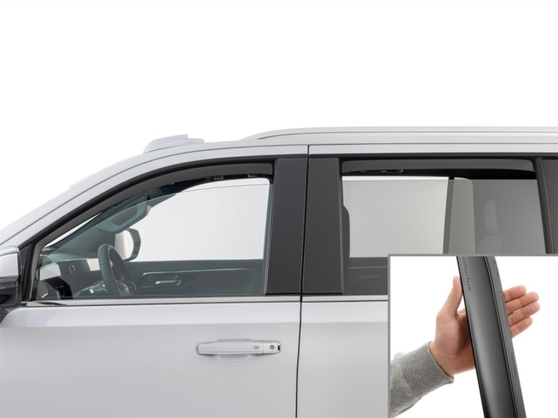 Picture of WeatherTech WT Deflector-Combo-Matte Black Wind Deflectors - 841010IMB