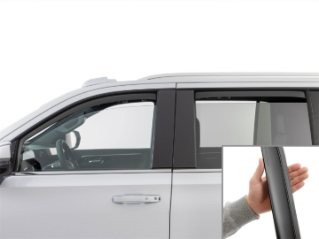 Picture of WeatherTech WT Deflector-Combo-Matte Black Wind Deflectors - 841010IMB