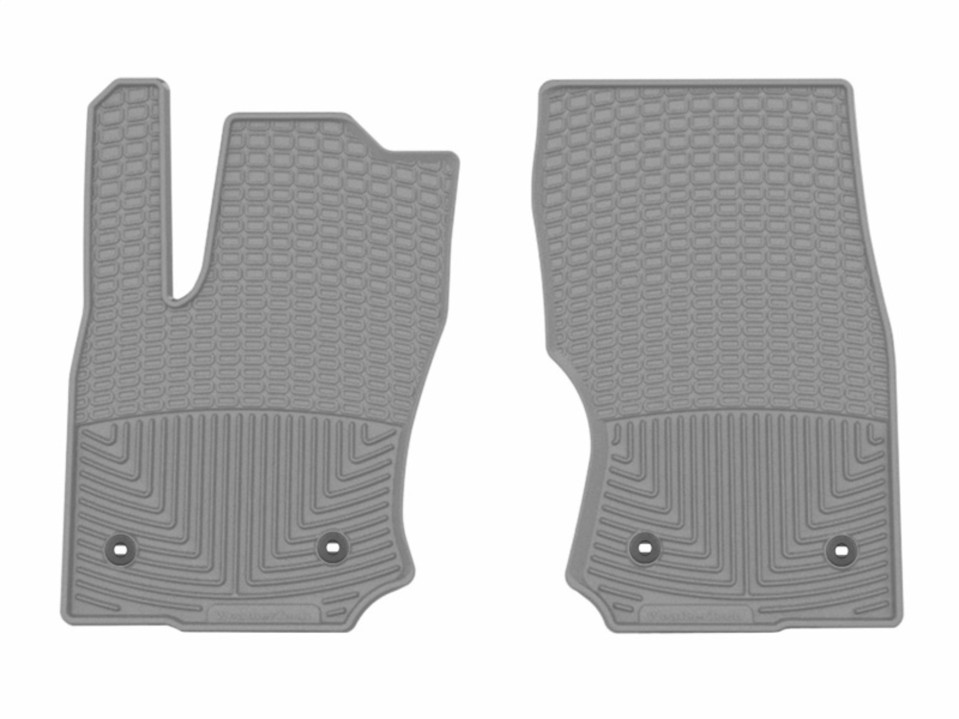 Picture of WeatherTech WT Rubber Mats-Front-Grey Floor Mats - W766GR