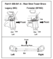 Picture of Cusco CUS AS Rear Strut Bars - 658 511 A