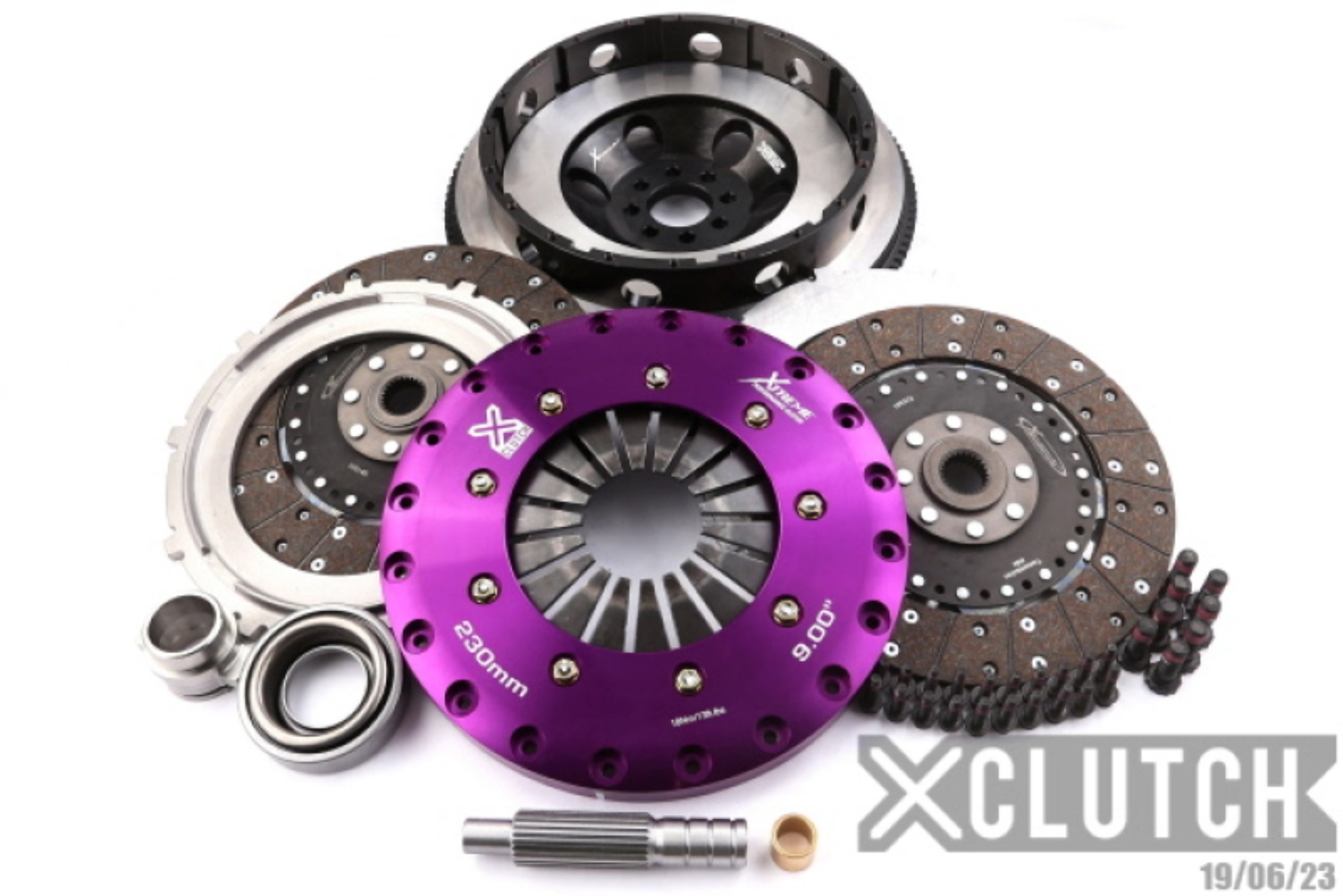Picture of XCLUTCH XCL Clutch-9in Twin Solid Organic Clutch Kits - XKNI23543-2G