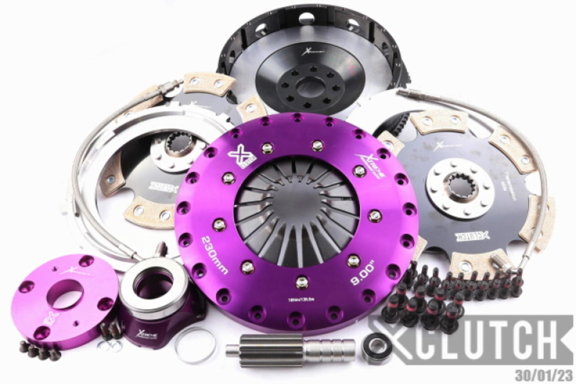 Picture of XCLUTCH XCL Clutch-9in Twin Solid Ceramic Clutch Kits - XKTY23682-2E