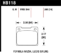 Picture of Hawk Performance HAWK Black Brake Pad Sets - HB118m.560