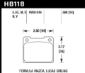 Picture of Hawk Performance HAWK Black Brake Pad Sets - HB118m.560