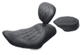 Picture of Mustang Motorcycle MMP Passenger Diamond Passenger Motorcycle Seats - 76729
