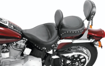 Picture of Mustang Motorcycle MMP Solo with Driver Backrest Studs Solo Motorcycle Seats - 79120