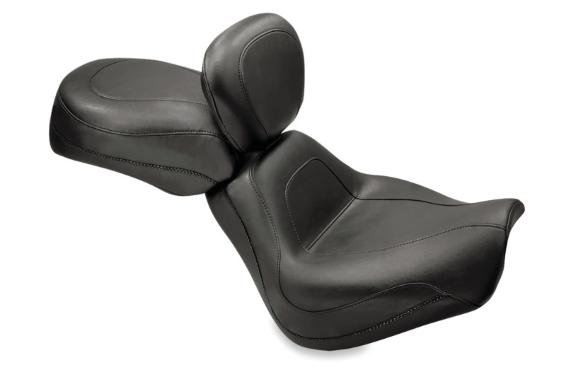 Picture of Mustang Motorcycle MMP Solo with Driver Backrest Original Solo Motorcycle Seats - 79158