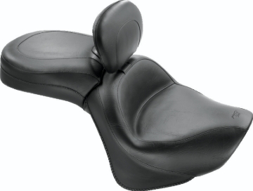 Picture of Mustang Motorcycle MMP 1 Piece with Driver Backrest Original One-Piece Motorcycle Seats - 79417