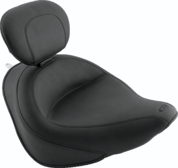Picture of Mustang Motorcycle MMP Solo with Driver Backrest Original Solo Motorcycle Seats - 79530