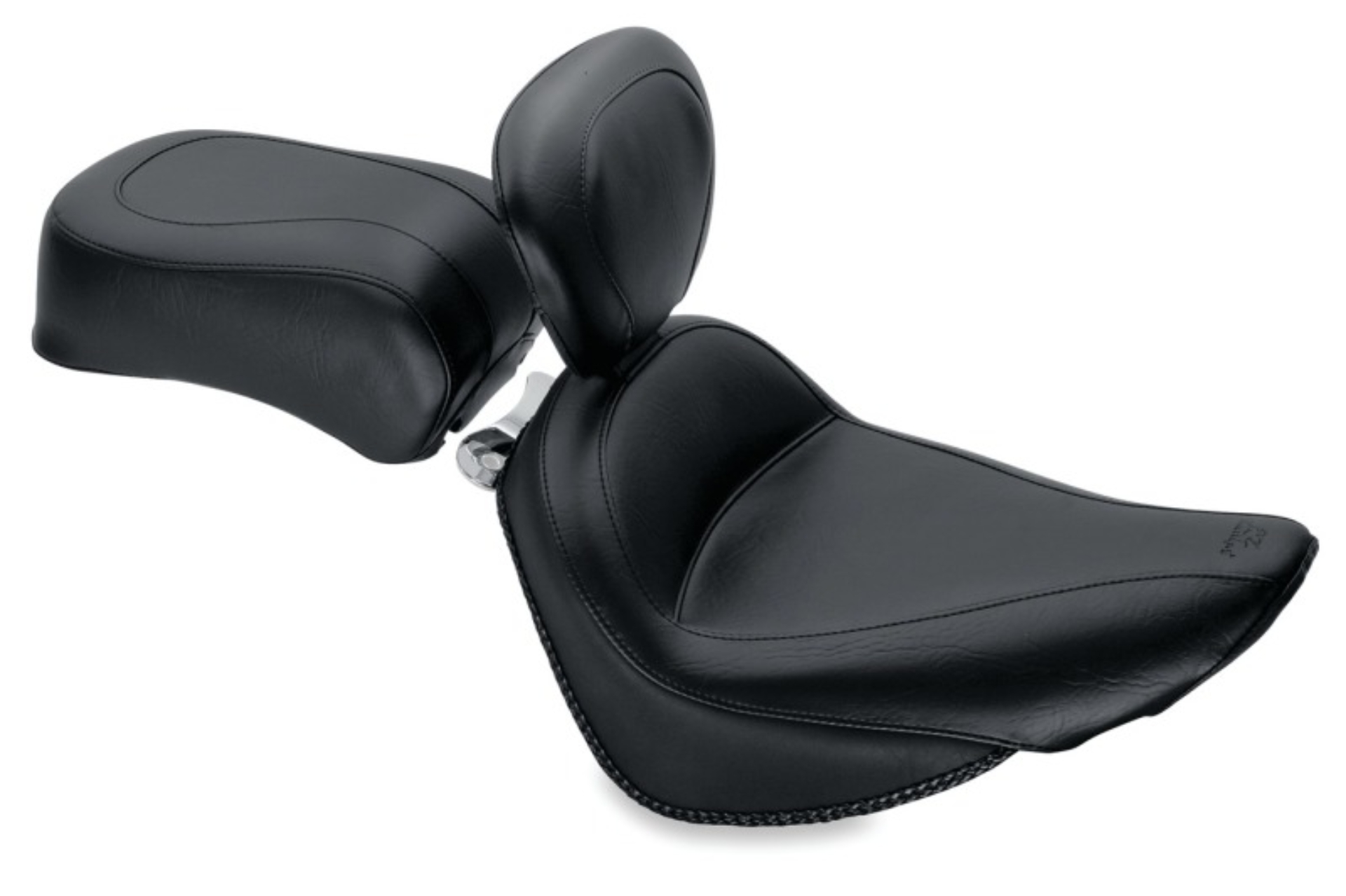 Picture of Mustang Motorcycle MMP Solo with Driver Backrest Original Solo Motorcycle Seats - 79712