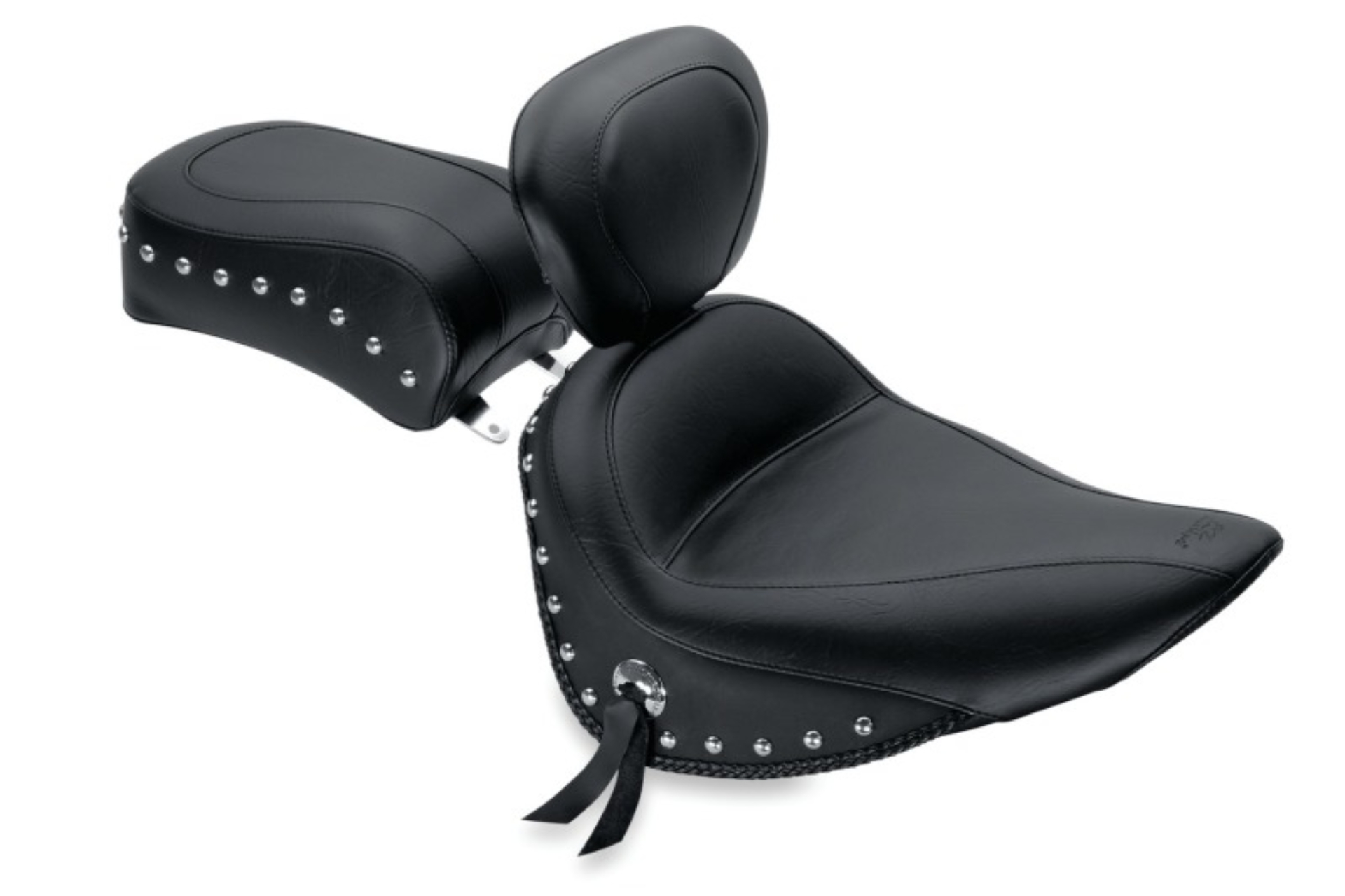 Picture of Mustang Motorcycle MMP Solo with Driver Backrest Studs Solo Motorcycle Seats - 79714