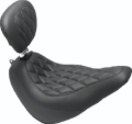 Picture of Mustang Motorcycle MMP Solo with Driver Backrest Diamond Solo Motorcycle Seats - 83046