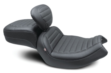 Picture of Mustang Motorcycle MMP 1 Piece Touring with Driver Backrest Original One-Piece Motorcycle Seats - 89200