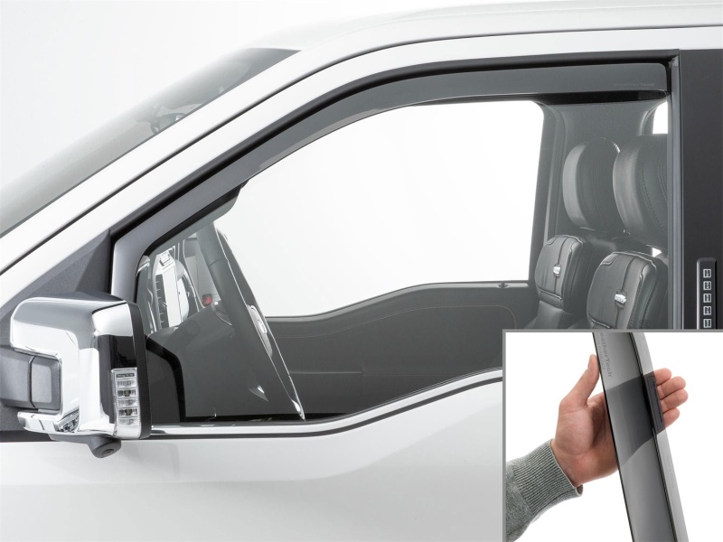 Picture of WeatherTech WT Deflector-Frnt-Drk Smk Wind Deflectors - 801025IM
