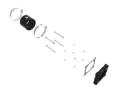 Picture of aFe Silver Bullet TBS Throttle Body Spacers - 46-30003
