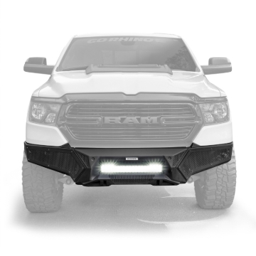 Picture of Go Rhino 19-24 Ram 1500 (Excl. Rebel/Warlock/TRX) Element Front Bumper w/Pwr Bar - Tex. Blk