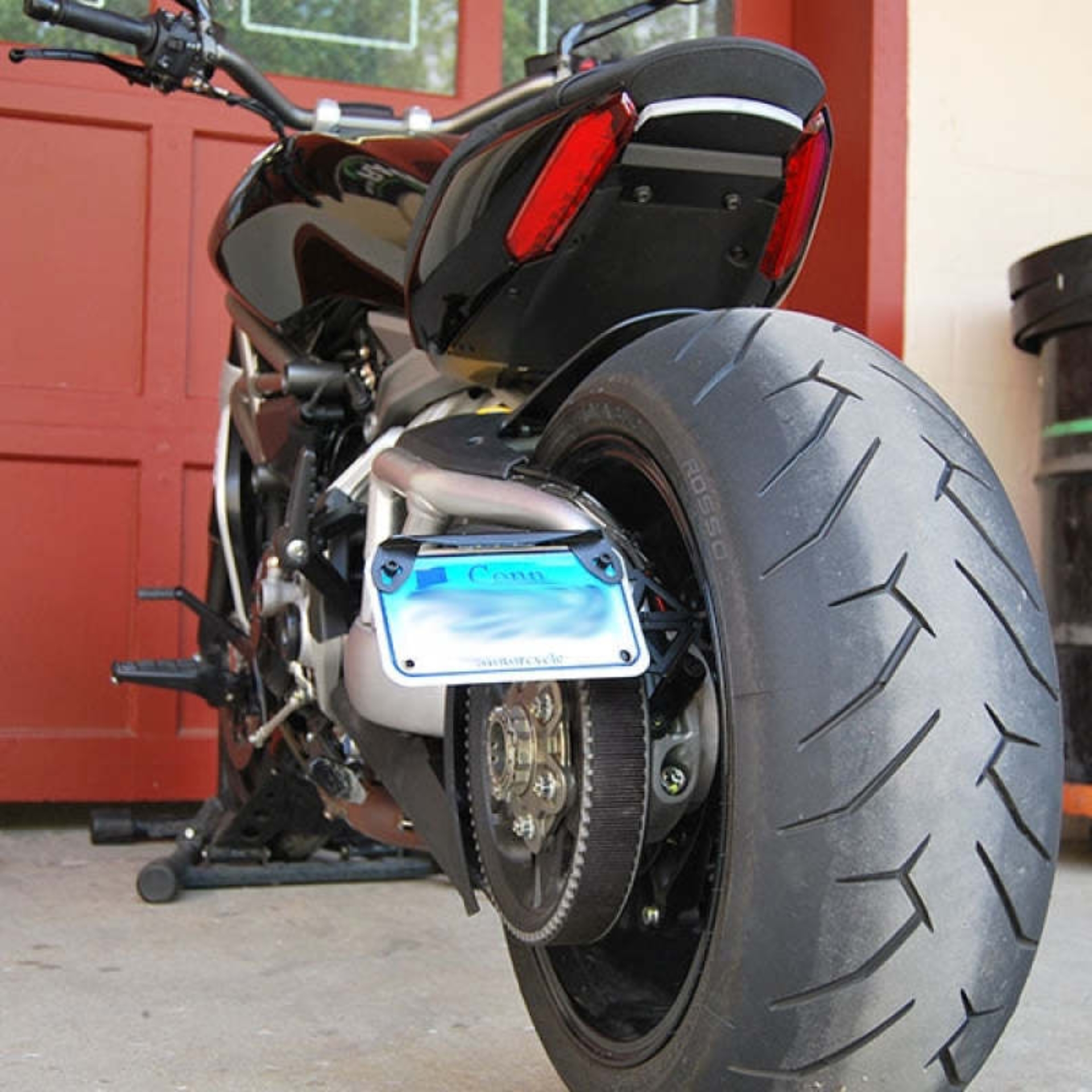 Picture of New Rage Cycles NEW Side Mount License Plate Relocation - 1260-SIDE