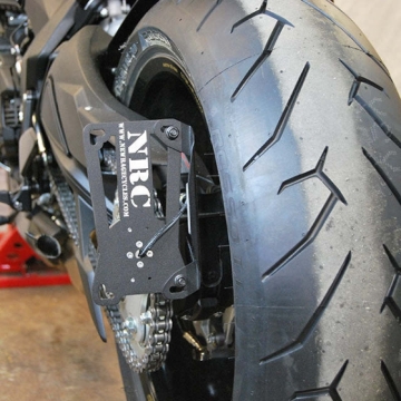 Picture of New Rage Cycles NEW Side Mount License Plate Relocation - DRAG19-SIDE
