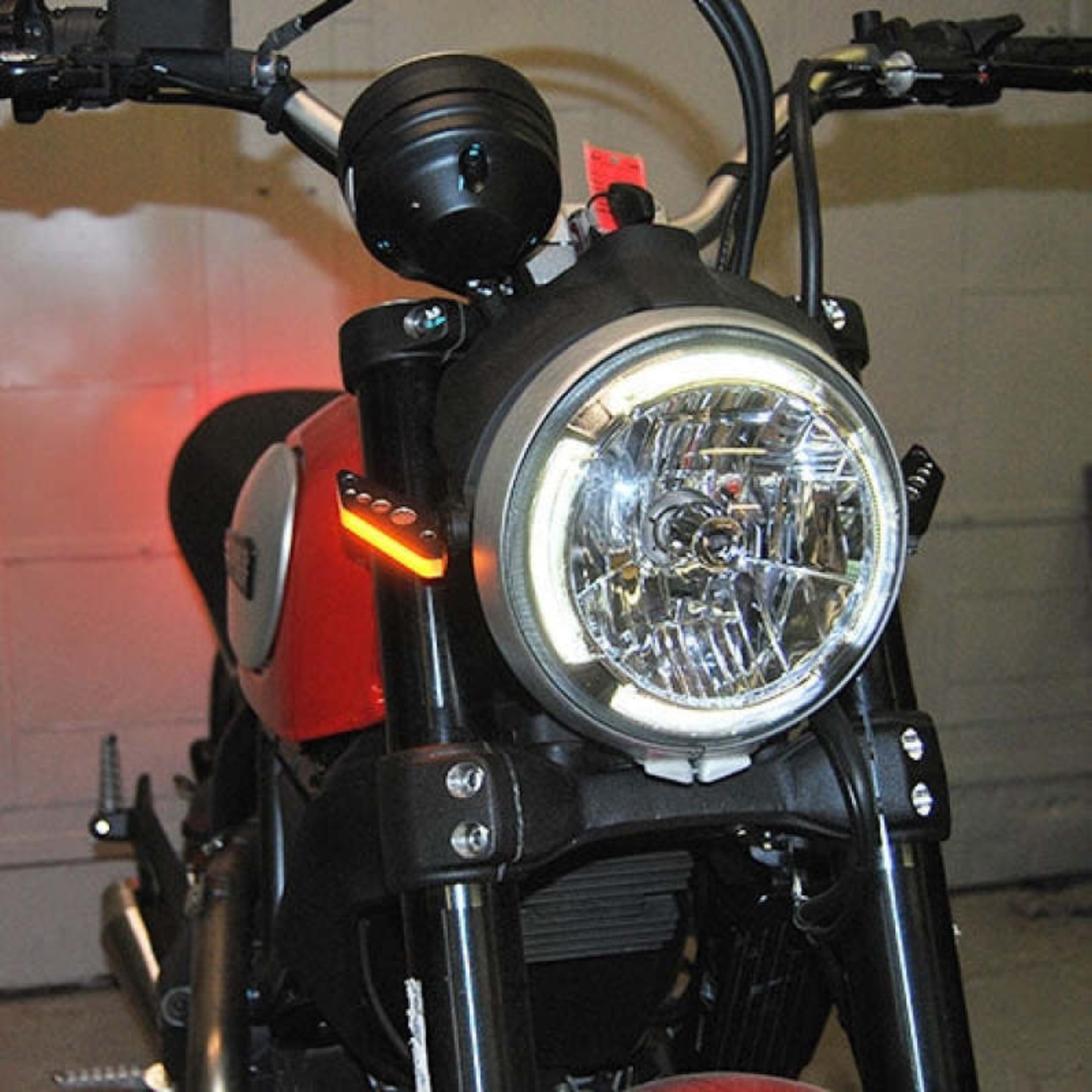Picture of New Rage Cycles NEW Turn Signal Lights Corner - SCRAMBLER-FB