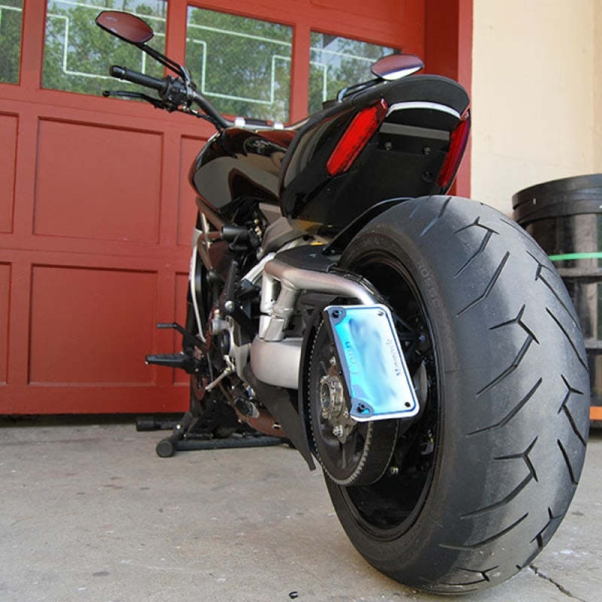 Picture of New Rage Cycles NEW Side Mount License Plate Relocation - XD-SIDE