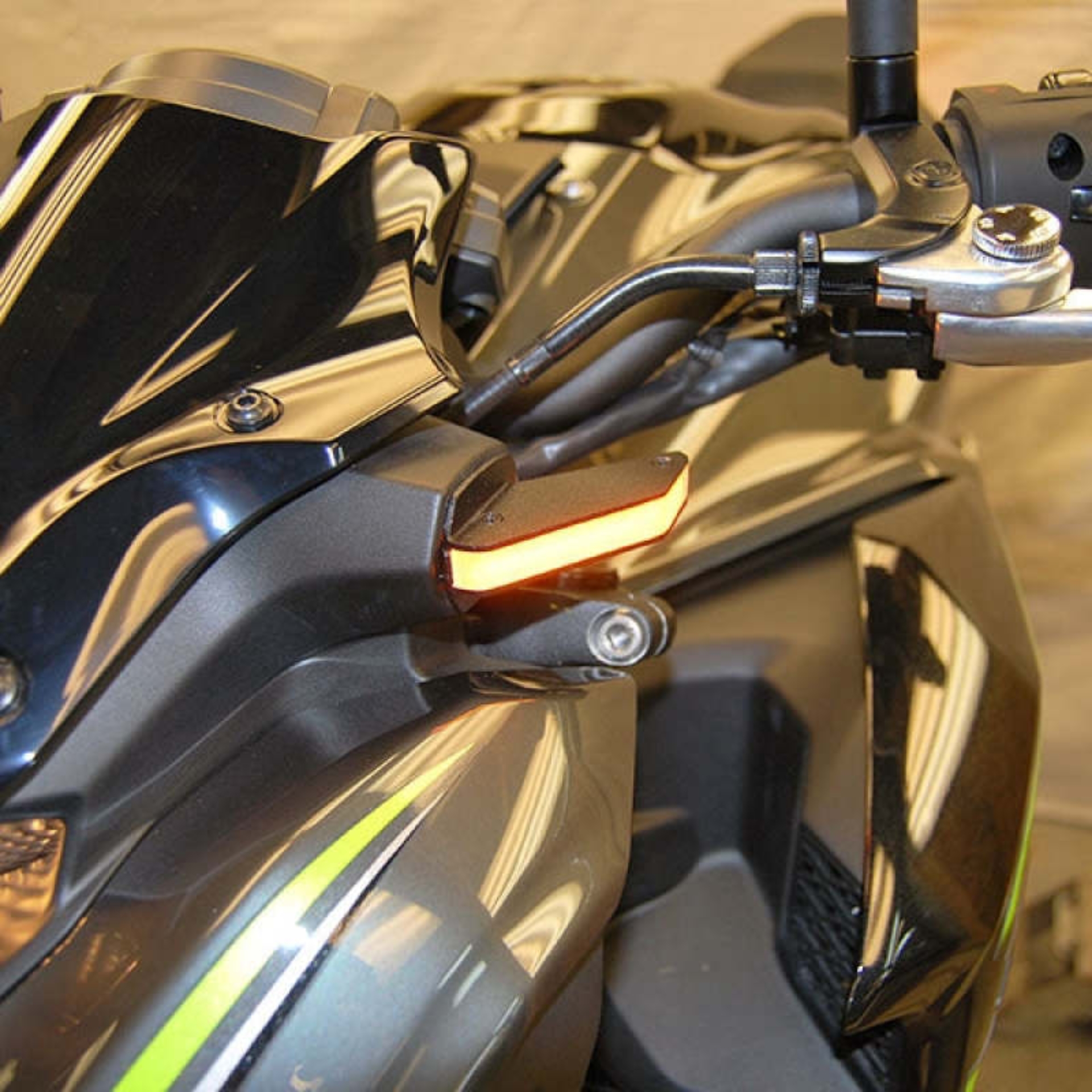 Picture of New Rage Cycles NEW Turn Signal Lights Corner - Z900-FB-17