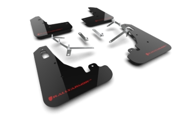 Picture of Rally Armor RAL UR Blk Flap/Rd Logo Mud Flaps - MF99-UR-BLK-RD