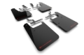 Picture of Rally Armor RAL UR Blk Flap/Rd Logo Mud Flaps - MF110-UR-BLK-RD