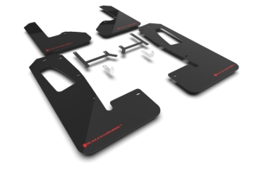 Picture of Rally Armor RAL UR Blk Flap/Rd Logo Mud Flaps - MF108-UR-BLK-RD