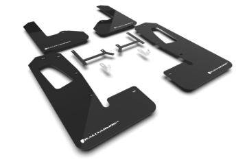 Picture of Rally Armor RAL UR Blk Flap/Wht Logo Mud Flaps - MF108-UR-BLK-WH