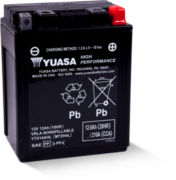 Picture of Yuasa Battery YSA Maintenance Free Battery Batteries - YUAM72H4L