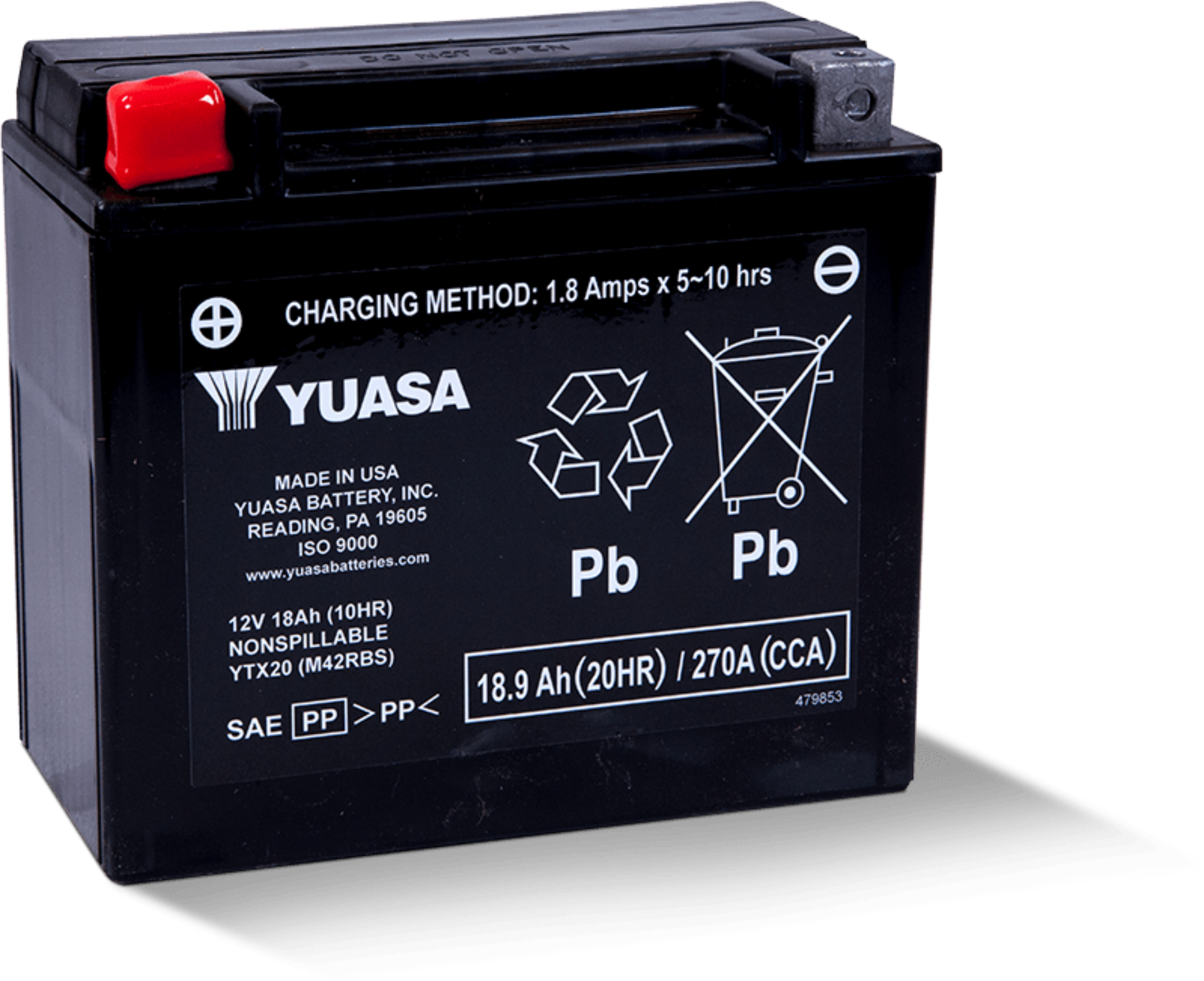 Picture of Yuasa Battery YSA Maintenance Free Battery Batteries - YUAM42RBS