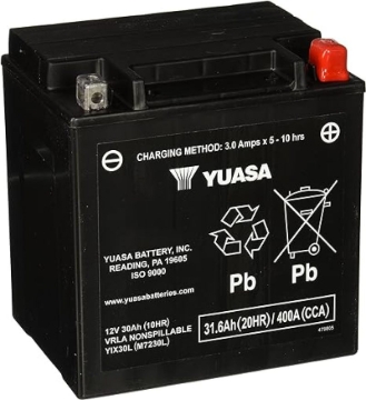 Picture of Yuasa Battery YSA Maintenance Free Battery Batteries - YUAM7230LPW