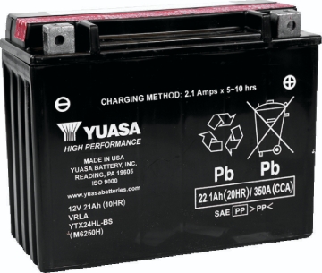 Picture of Yuasa Battery YSA Maintenance Free Battery Batteries - YUAM6250H