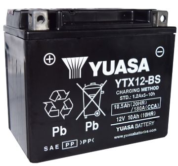 Picture of Yuasa Battery YSA Maintenance Free Battery Batteries - YUAM3RH2SIND