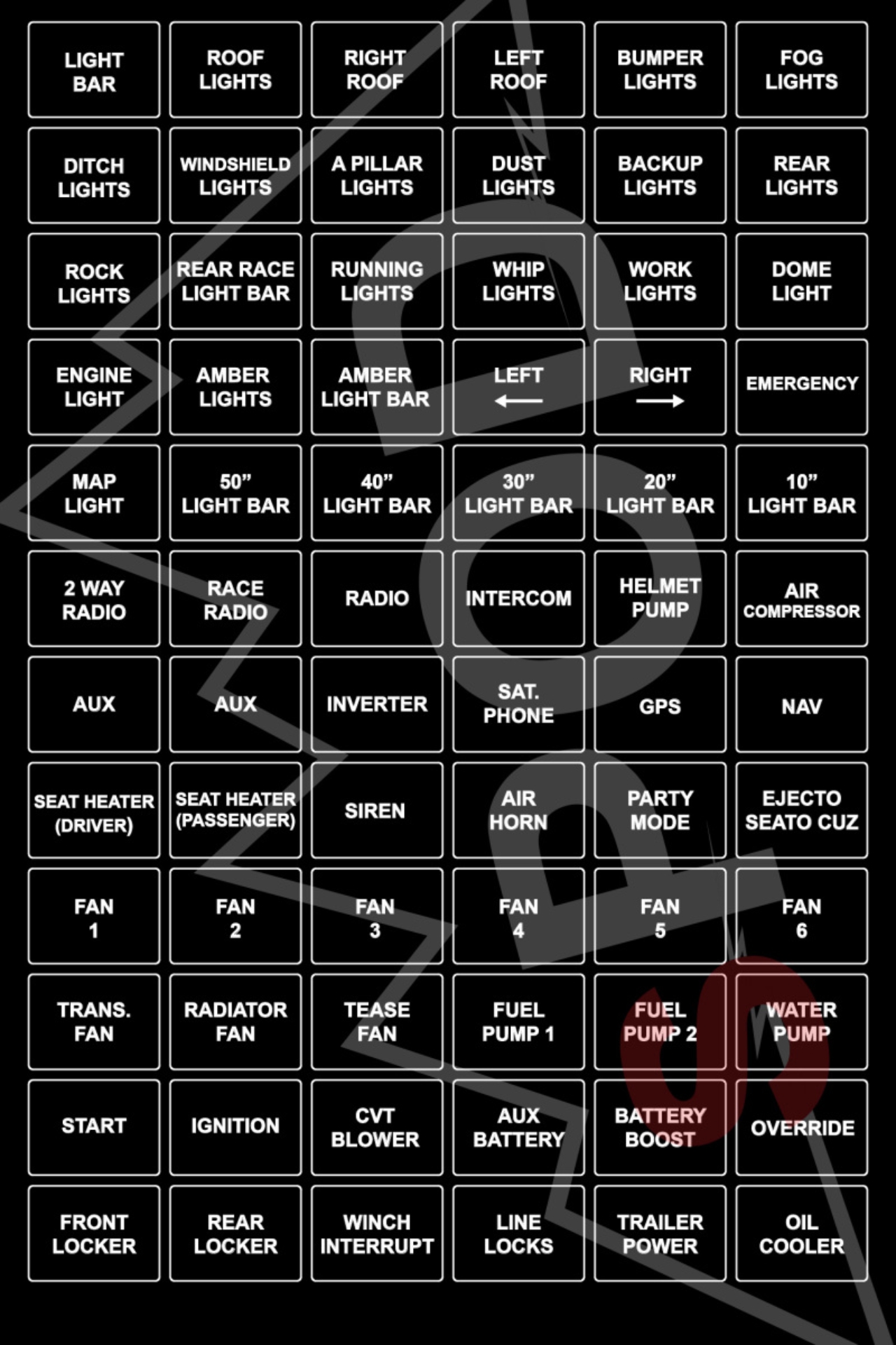 Picture of SPOD SPO Legends Switch Panels - 860100