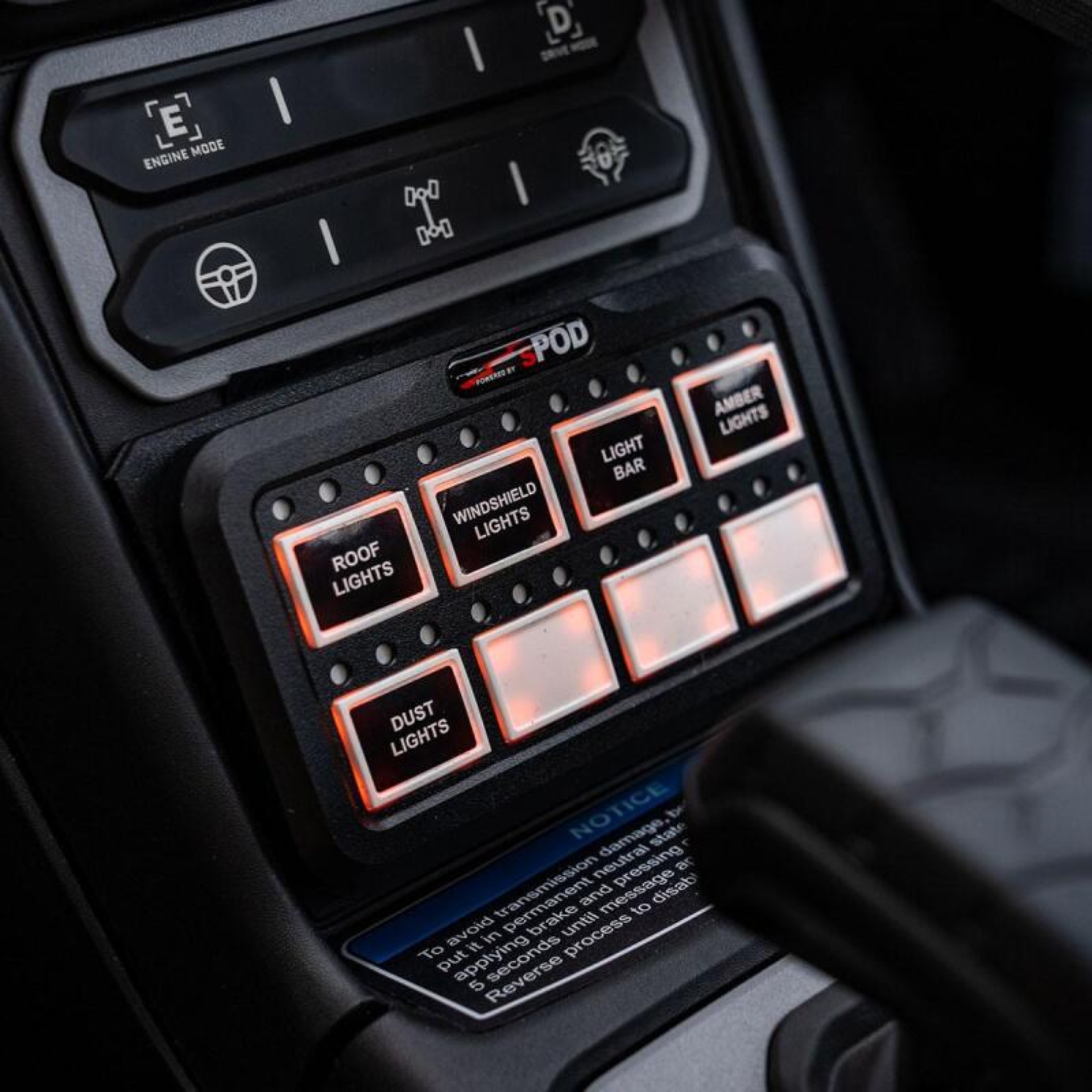 Picture of SPOD SPO Offroad Console Kit Switch Panels - 870138