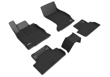Picture of 3D MAXpider 2019-2023 Genesis G70 AWD Kagu 1st & 2nd Row Floormats - Black