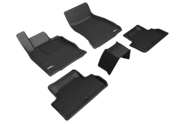 Picture of 3D MAXpider 2019-2023 Genesis G70 RWD Kagu 1st & 2nd Row Floormat - Black