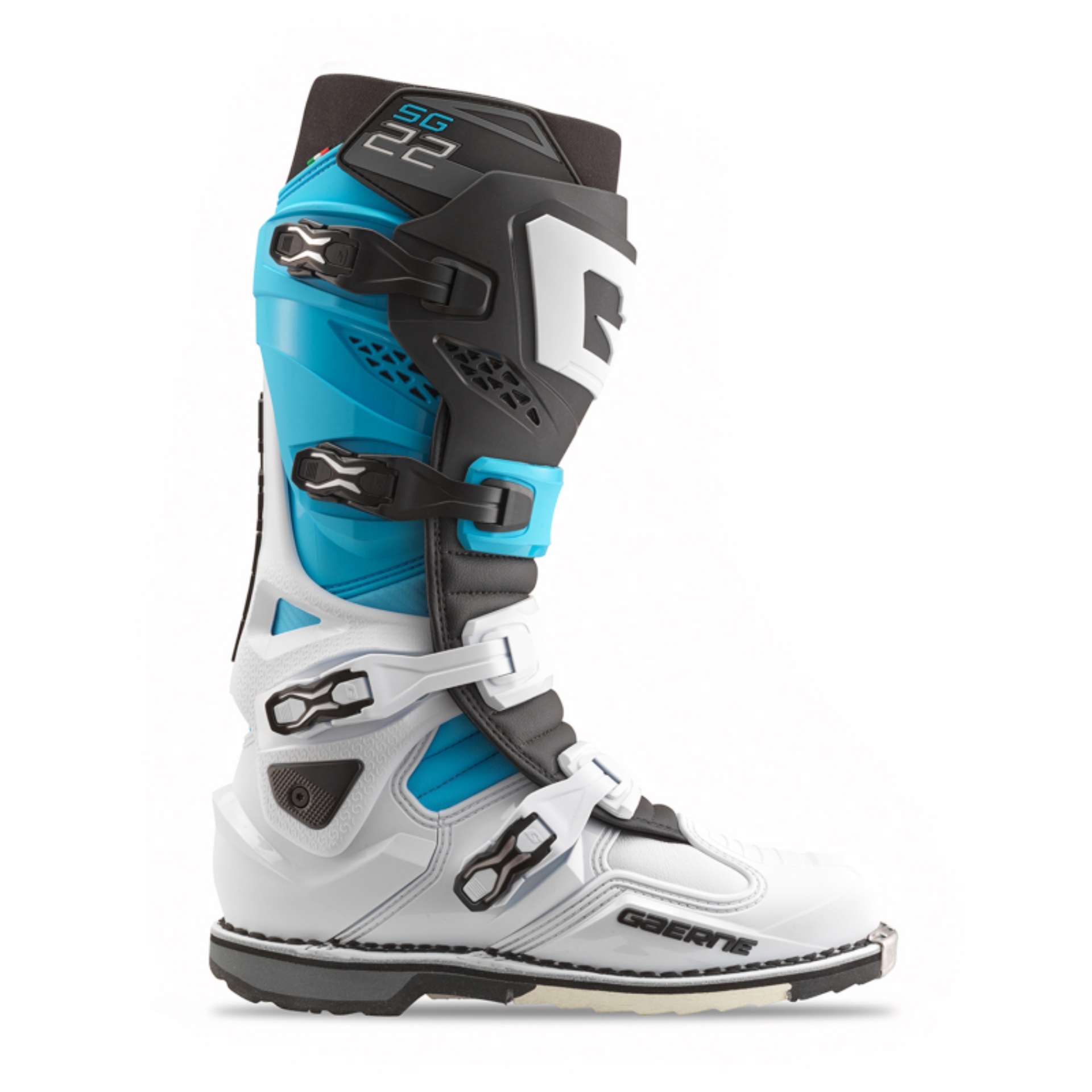 Picture of Gaerne SG22 Limited Edition Boot White/Black/Light Blue Size - 10