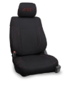 Picture of PRP 12-14 Ford Raptor Front Seat Covers (Pair) - Black w/ Red Stitch