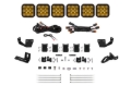 Picture of Diode Dynamics Prinsu/Sherpa Roof Racks SS5 6-Pod CrossLink Mounting Kit - Sport Yellow Driving