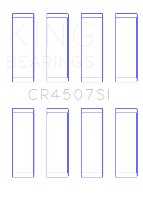 Picture of King Mazda MZR 2.3L 16V / Ford Duratec 2.3L 16V (Size .25) Connecting Rod Bearing Set (Set of 8)